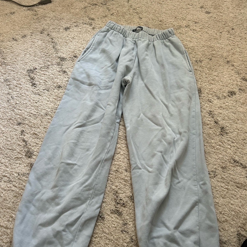 Blue sweatpants